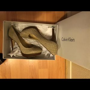 Calvin Klein 3 inch platform heels